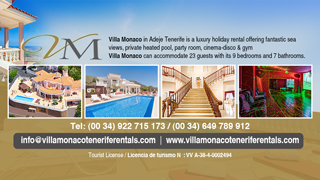 Villa Monaco Tenerife Luxury Villa Rental